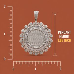 Iced Moissanite Diamond Hip Hop S925 <b>Silver</b> Wedding Anniversary Party <b>Pendant</b> <b>Men</b> Women - Product Image 3