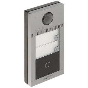 HIK DS-KV8213-WME1(B) Estación de Puerta Metálica para Villa de 2MP con <span class=keywords><strong>2</strong></span> Botones, <span class=keywords><strong>WiFi</strong></span>, PoE e IP65 - Product Image 1