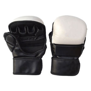 Top Quality PU Leather Half Finger MMA Sparring Gloves <b>Ultimate</b> <b>Fighting</b> Championship Training Gear Bulk Buy MMA Gloves - Product Image 1