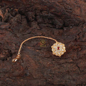 Radhika Ruby Polki Designer Fashion Bangle - Product Image 2