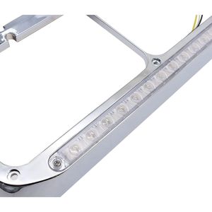 Striscia LED Ambra da 12 Pollici per Kenworth T400 T600 T800 W900B W900L P, 2 Cornici Cromate per Fari, Indicatori di Direzione 4x6 - Product Image 3