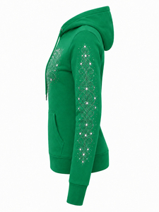 Women's 2026 <b>Rhinestone</b> Hoodie Casual Hooded Sweatshirt Lightweight Long Sleeve <b>Jacket</b> Soft Comfortable Everyday - Product Image 3