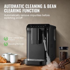 Máquina de Espresso Automática de 20 Bares con Vaporizador, 15 Niveles de Ajuste de Molienda, Función Manual, Opciones de Enchufe para EE. UU. y Australia - Product Image 5