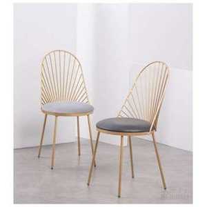 Modern Terracotta Orange Armchair Metal Frame Circular Base Designer Cafe <b>Seating</b> Elegant Restaurant Lounge Furniture <b>Seating</b> - Product Image 1