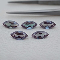 Premium Lab Créé Alexandrite 5x10mm Facettes Marquise Pierres Précieuses En Vrac Pour Bijoux Réglage Changement De Couleur Pierre Prix De Gros