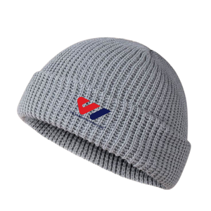 Bonnet côtelé en acrylique avec logo personnalisé, bord plié, pour l'hiver, style décontracté, unisexe, accessoire de mode - Product Image 5