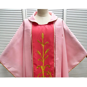 Nuevo Diseño, Venta Caliente, Chasuble Bordada en Poliéster Mate con Diseño Personalizado, Color Rosa 2026 - Product Image 4