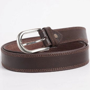 Ceintures décontractées réversibles pour hommes en gros – Motif uni, classiques, en cuir de vachette, boucle en acier, largeur 3,5 cm, longueur 120 cm, ceinture pour jean - Product Image 1