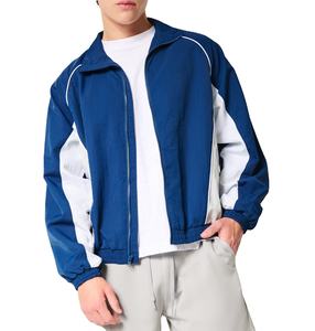 Custom Logo 100% Nylon Zip up Vintage <b>Summer</b> <b>Lightweight</b> Windbreaker <b>Jacket</b> For <b>Men</b> - Product Image 1