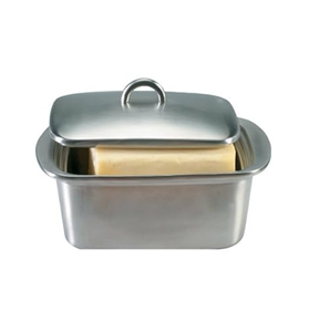 Shiny Polished Finishing Stainless Steel Butter Box With <b>Lid</b> For Dinner Table Top <b>Decorative</b> Rectangular Steel Box - Product Image 3