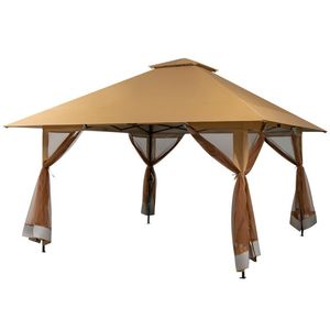 Gazebo Istantaneo Pop-up 13 x 13 Piedi con Pareti Laterali in Rete, Pratico Gazebo Pergola Istantaneo - Product Image 1