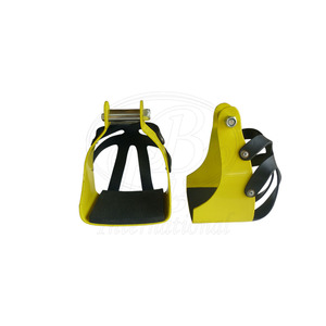 อานม้าแบบมีกรง ขนาด 5.5 นิ้ว ทำจากอะลูมิเนียมเคลือบสีฝุ่น ยี่ห้อ Endurance Stirrups สำหรับขี่ม้า - Product Image 4