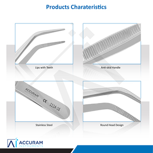 คีมถอนฟันสแตนเลสแบบใช้มือสำหรับทันตแพทย์ ได้รับการรับรองมาตรฐาน CE ISO - Product Image 2