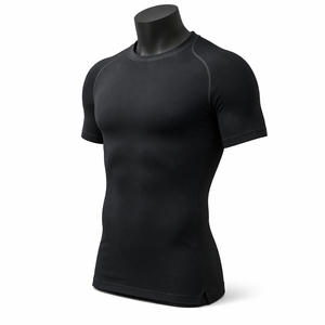 <b>Mens</b> Eco-Friendly Quick Dry Breathable Short Sleeve <b>Compression</b> <b>Shirt</b> <b>for</b> Training Fitness Workouts Sports Everyday - Product Image 2
