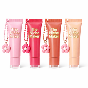 Nicher Hot Sales Portable Non Sticky Moisturizing Vegan <b>Lip</b> Balm Keychain with Vitamin E Fruit Flavored <b>Lip</b> Care - Product Image 3