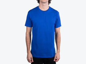 Camiseta de Algodón Azul Rey para Hombre, Venta al por Mayor, Camiseta de Jersey Premium Inspirada en Next Level Apparel, Cuello Redondo de Algodón Peinado Suave - Product Image 1