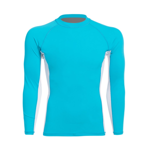Wholesale Custom Design Long Sleeve Rash Guard Sublimation Jiu Jitsu BJJ Men's Spandex/Nylon 140g - Product Image 1