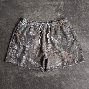 Custom Mesh Plus Size <b>Mens</b> Realtree <b>Camo</b> Quick Dry Breathable 100% Polyester 5 Inch Inseam Jogger Hunting <b>Shorts</b> - Product Image 1
