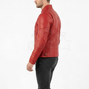 Chaqueta Protectora de Motociclismo Ecológica de Alta Calidad, Cuello Alto, Logotipo Frontal, Cuero Vacuno Transpirable y Personalizable - Product Image 2