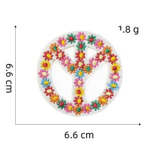 Wholesale Factory Custom Embroidery Patches Iron On Pizza Food Badge 3D Embroidered Fabric Patch for Hats Bags <b>Jackets</b> OEM ODM - Product Image 1