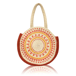 Bolso de Yute Personalizado para Mujer, Tendencia 2026, Bolso de Playa de Moda, Venta Caliente, con Patrón de Letras, Directo de Fábrica - Product Image 1