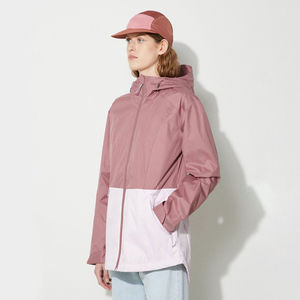 Veste à capuche pour femme, colorée, à manches longues, fermeture éclair, imperméable, en polyester, vêtements d'extérieur décontractés pour l'automne - Product Image 3