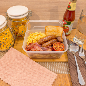 ภาชนะ PP ทรงสี่เหลี่ยมขนาด 1000 มล. ฝาปิดป้องกันการรั่วซึม เป็นมิตรกับสิ่งแวดล้อม ใช้กับไมโครเวฟได้ ปลอดสาร BPA ย่อยสลายได้ เหมาะสำหรับอาหารแบบกลับบ้าน คุณภาพพรีเมียม - Product Image 2