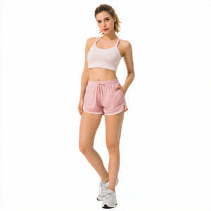 Shorts de compresión 2 en 1 para gimnasio y fitness para mujer, shorts de doble capa para correr en verano, shorts deportivos con cintura elástica para mujer, shorts 2 en 1. - Product Image 2