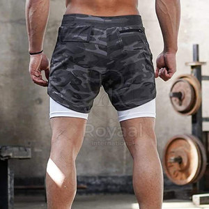 Shorts 2 en 1 respirants et à séchage rapide, qualité supérieure, fabrication pakistanaise, très demandés, en vente. - Product Image 2