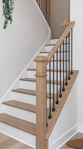 Factory Custom Stair Parts Traditional Poplar Newel <b>Post</b> 4075 FSC Certified For Staircase Building Material - Product Image 5
