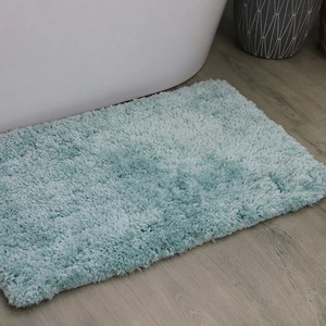 Tapis de bain moderne tufté rectangulaire, couleur unie, microfibre épaisse, dos antidérapant en caoutchouc, pour usage domestique - Product Image 6