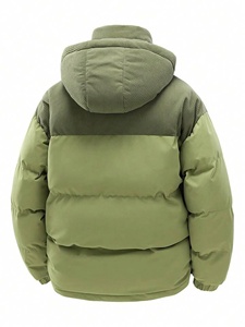 Veste matelassée pour homme, vente en gros, personnalisable, randonnée, ultra légère, 100% polyester, col montant, à capuche, respirante, coupe-vent - Product Image 3