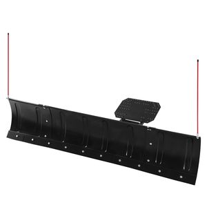 Kit de lame de chasse-neige réglable de 43 po/72 po de largeur, fixation universelle facile à démonter avec revêtement en caoutchouc pour un balayage pratique de la neige - Product Image 1