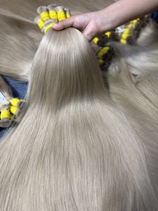 Precio de Fábrica, Cabello Humano Real al Por Mayor, Liso Natural, Color Castaño Claro, Extensiones de Cabello Humano Vietnamita 100% con Cutícula Completa - Product Image 2