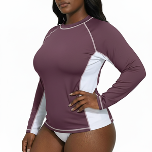 Women Long Sleeve Rash Guard Swimwear Set UV Protection Quick Dry <b>Surfing</b> Swimsuit 2 Piece Beach Wear Athletic Swim Shirt - Product Image 3