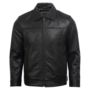 Chaqueta de Motociclista de Cuero Personalizada Premium para Hombre, Chaqueta Clásica de Motociclista con Logotipo OEM, Prenda Exterior de Cuero Elegante y Duradera - Product Image 2