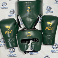 Ensemble de sparring de boxe sur mesure OEM, gants en cuir de vache véritable, couleur et logo personnalisés, équipement d'entraînement professionnel de haute qualité