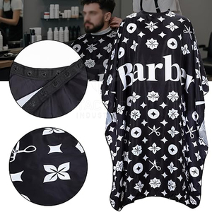 Capa de Peluquería de Lujo con Tela Suave, Capa de Barbero para una Experiencia Cómoda - Product Image 3