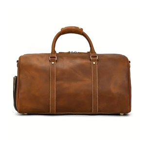 Latest Design Genuine <b>Leather</b> <b>Duffle</b> <b>Bag</b> for <b>Men</b> and Women Customised Logo Outdoor <b>Leather</b> Duffel <b>Bag</b> - Product Image 2