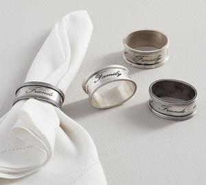 Anillos para Servilletas de Latón de Primera Calidad, Forma Redonda, Color Plata Antigua, para Servir Servilletas y Papel Higiénico, a Bajo Precio, Muy Solicitados - Product Image 1
