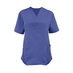 Women's Blue <b>Scrub</b> <b>Set</b> V-Neck Medical Clothing Manufacturers Short Sleeves Breathable Medical Disposable <b>Scrub</b> Suit <b>Set</b> - Product Image 4