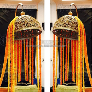 Arco Colgante de Madera Estilo Indio Moderno para Decoración de Bodas, Panel de Fondo para Escenario, Shobha Jain Impex, Hecho en Delhi, India - Product Image 2