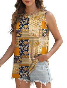 Camisetas Casuales de Mujer con Ojales, Sin Mangas, Cuello Redondo, Moda de Verano, Proveedor Mayorista - Product Image 5