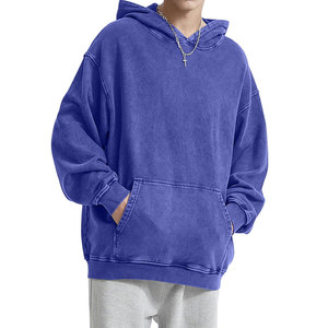 Sweats à capuche délavés à l'acide, séchage rapide, respirants, impression de logo personnalisée, sweats à capuche délavés à l'acide de haute qualité - Product Image 1