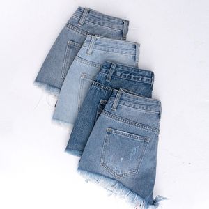 Short en jean sexy pour femme, style tendance été, taille élastique mi-haute, déchiré, décontracté - Product Image 5