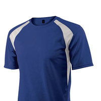 Maillot de football imprimé anti-humidité, personnalisable avec logo d'équipe, léger et performant, 100 % polyester