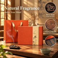 Encens en spirale, encens en bâtonnets avec coffret cadeau, favorise une relaxation profonde, apaise l'esprit et purifie l'espace de la chambre