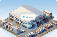 Nouvelle arrivée, passerelle WiFi LoRaWAN industrielle à faible coût, fabriquée par le fabricant, EU868/US915, avec une couverture de 4 km pour la mise en œuvre en entrepôt