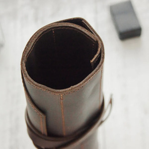 OEM leather <b>tool</b> <b>roll</b> organizer bags wholesale bulk supplier premium handmade portable storage export quality for sale - Product Image 5