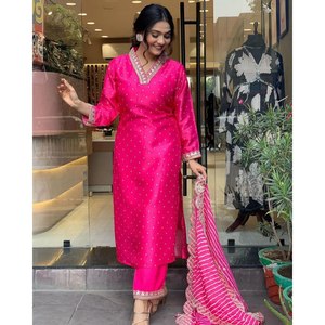 Beau haut et bas de fête avec ensemble élégant de taille Dupatta XL - Product Image 1